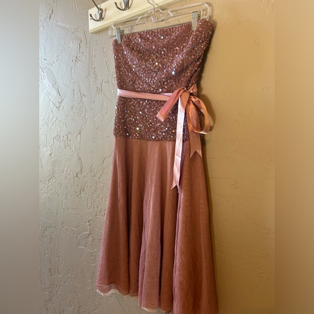 Pink sparkly sleeveless dress